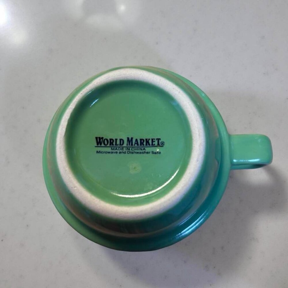 Rainbow Ceramic Stacking Coffee Mug Set With Metal Stand By World Market - Micro - Picture 4 of 4